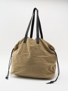 【予約品 9月23日(火) 締切】vintage drawstring tote bag / ヴィンテージ ドローストリング トートバッグ / ダルベージュ