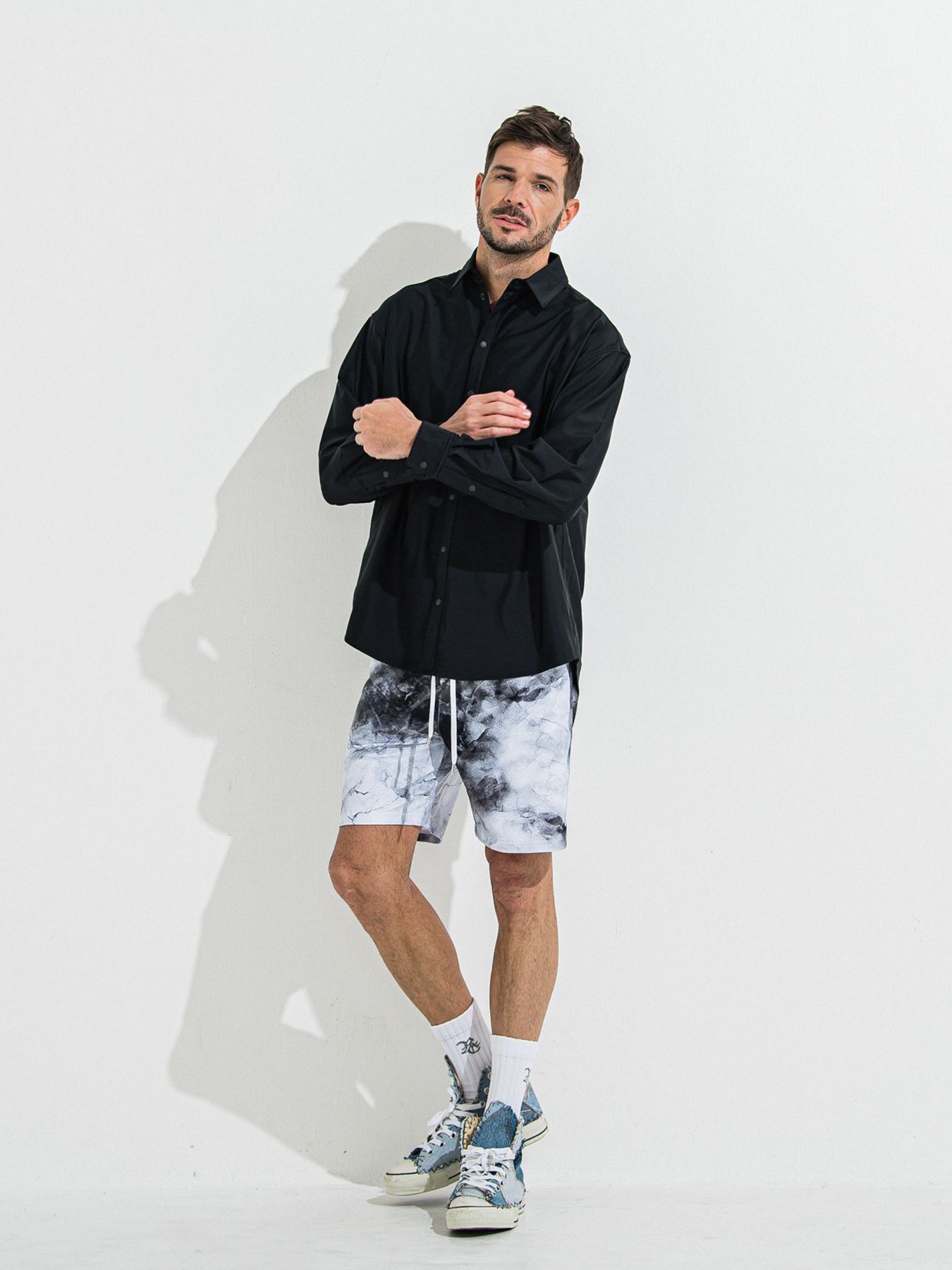 【予約品 】RASH JACK SHIRTS / ラッシュガード ジャックシャツ / ブラック