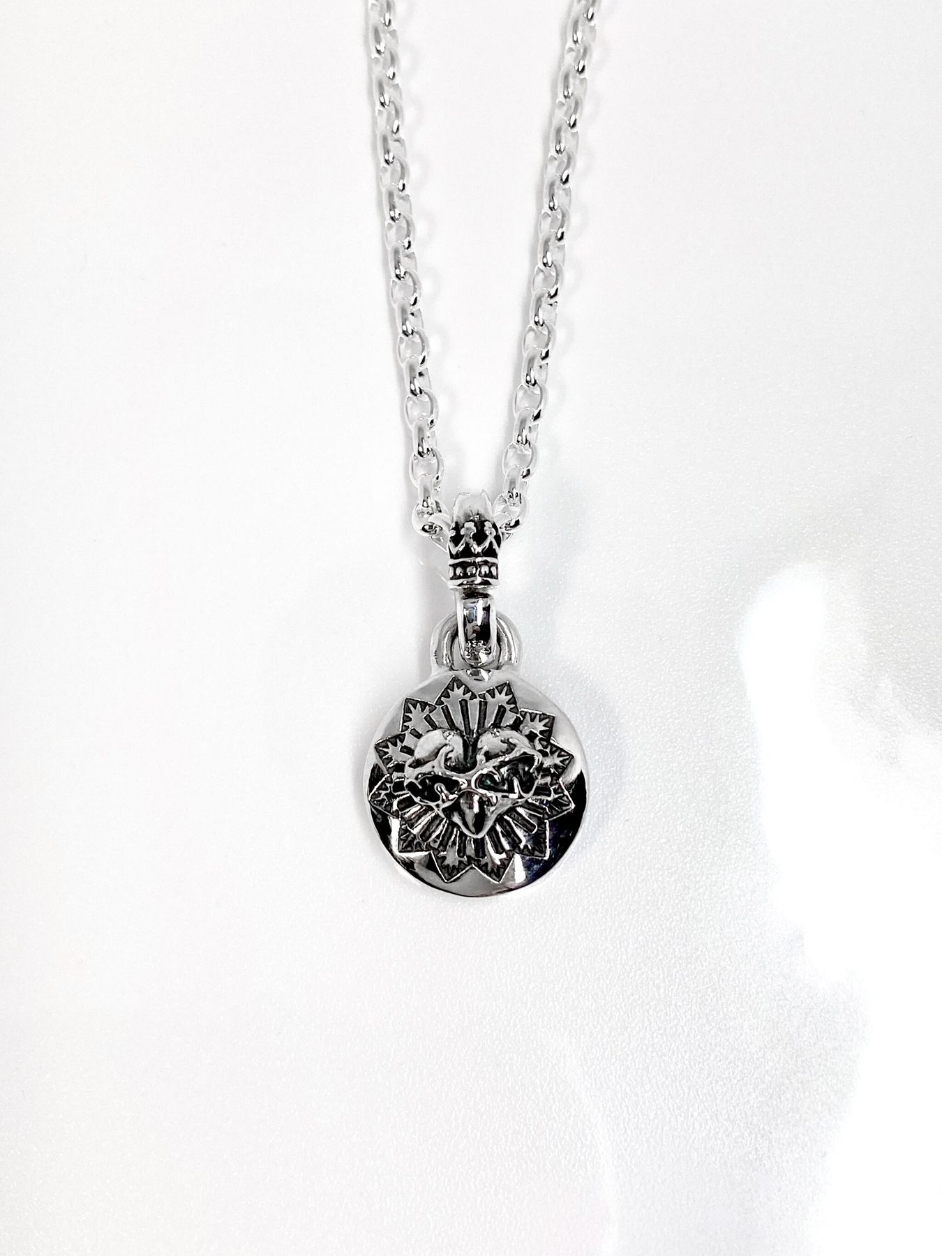 《受注生産》SW:HEART NECKLACE / スタンプワークハートネックレス / 注文から1～2週間後入荷予定