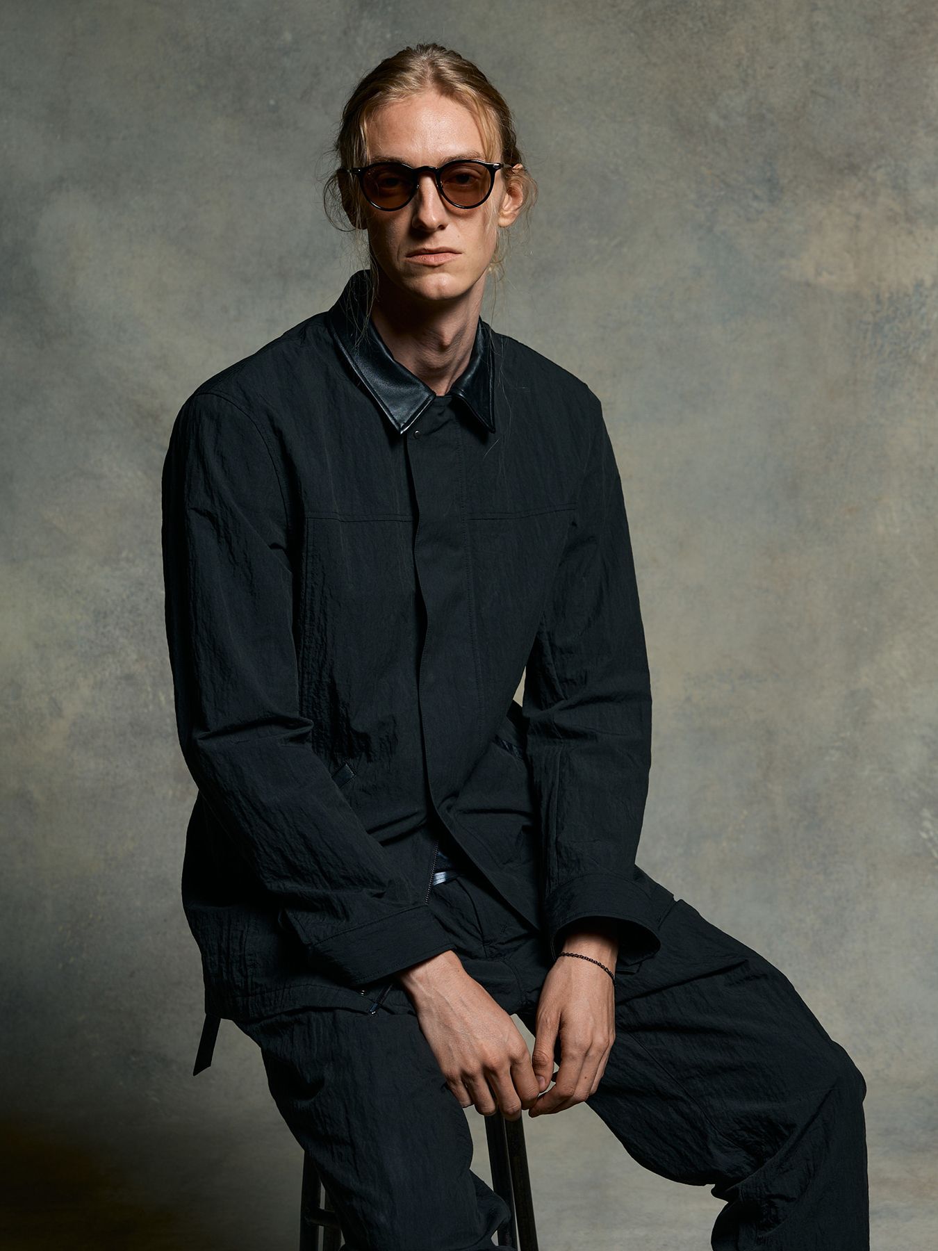 【予約品 9月23日(火) 締切】zip coverall jacket / ジップ カバーオール ジャケット / チャコールブラック