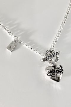 《受注生産》 HEART NECKLACE T-BAR ネックレス 【GOD SIZE】 注文から2～3週間後入荷予定