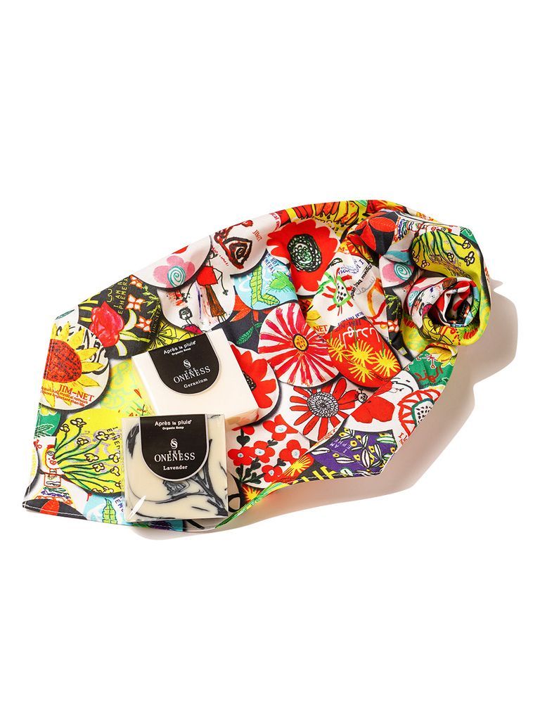 《予約品11月4日 18時締め》 Bandana&OrganicSoapSet / バンダナ＆オーガニックソープセット / ホワイト取り寄せ