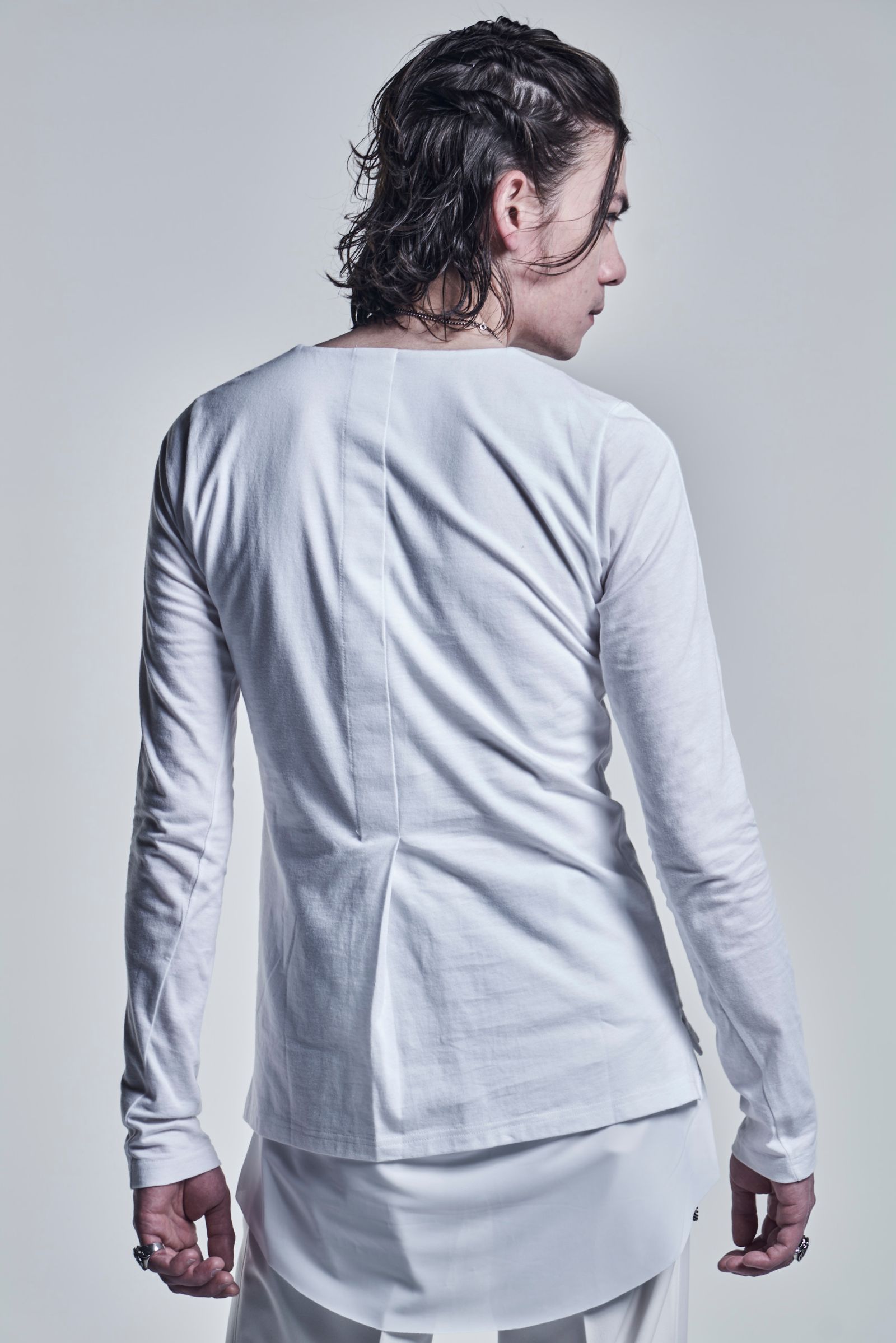 《予約品》 LayeredFrillT-Shirts Jersey / White&White 【kiryuyrik】 6月入荷予定