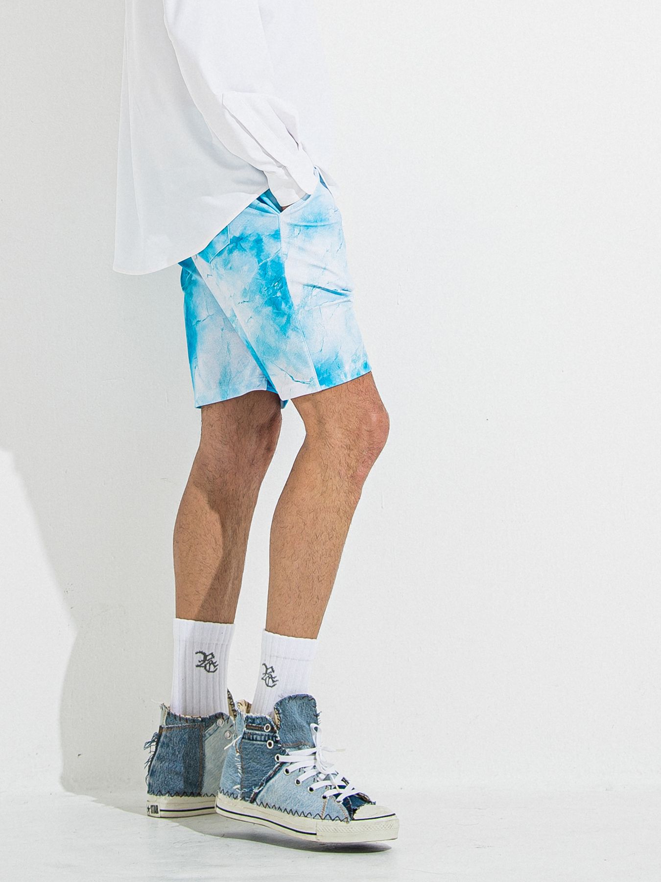 【予約品 】RASH SHORTS / ラッシュガード ショーツ / マーブルブルー