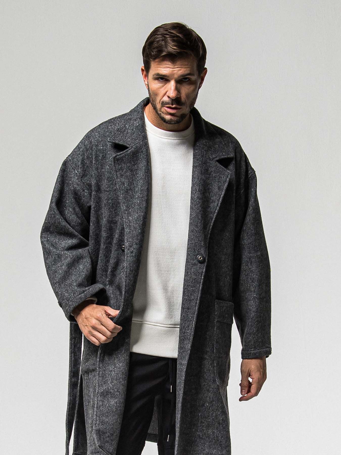 【予約品 】GOWN OVER COAT / ガウンオーバーコート / グレー
