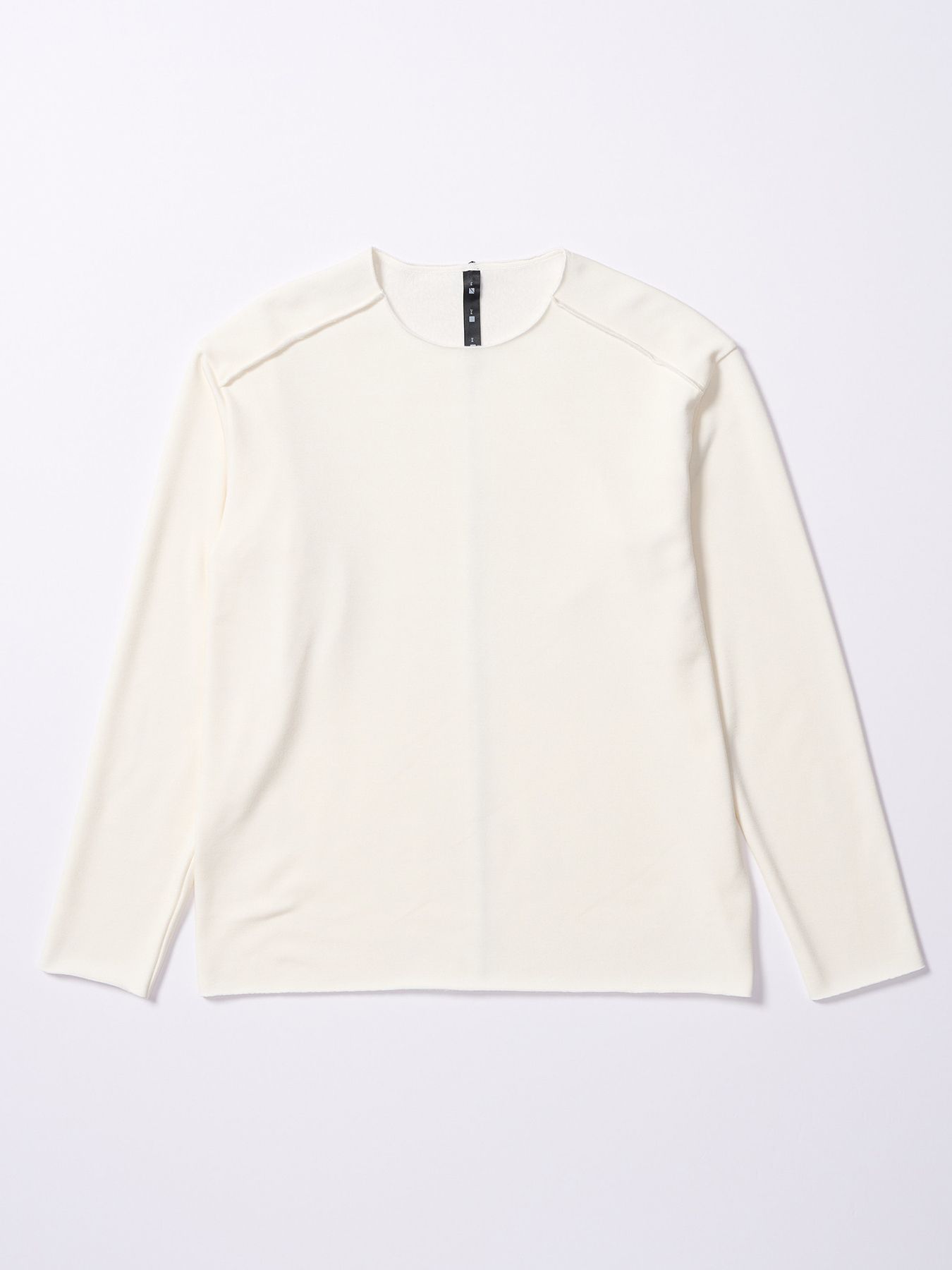 【予約品 4月19日(日) 18時締切】back boa cut-off crew / バックボア カットオフ クルーネック/ ホワイト