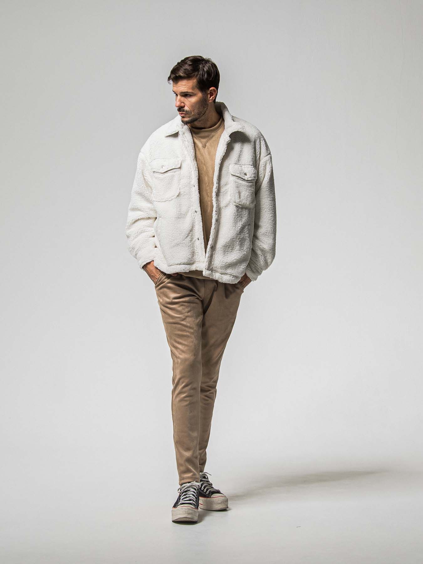 【予約品 8月31日(日) 締切】CHRIS EASY SUEDE TUCK PANTS / クリス イージー スウェードタックパンツ / ブラウン