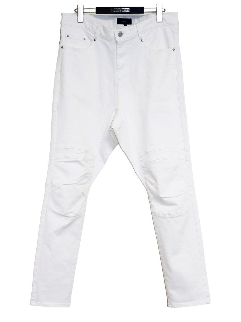 ys Yuji SUGENO - Supima High Power Stretch Denim Semi Sarouel Pants / セミサルエルパンツ  / ホワイト 【ys Yuji SUGENO】 | BRYAN