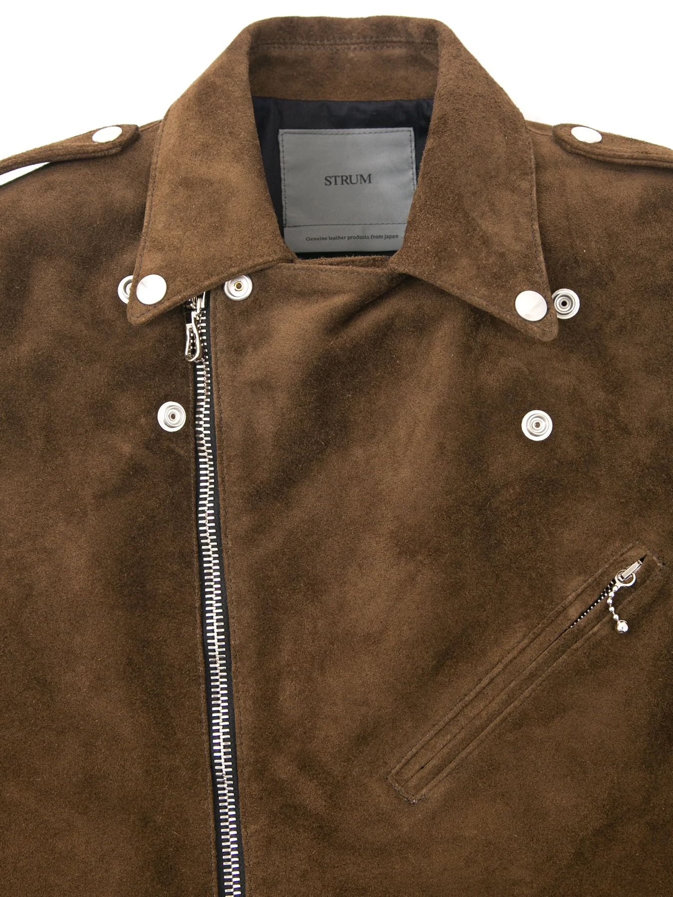 スエード ホースハイド ダブルライダース / JOEY / BROWN KHAKI