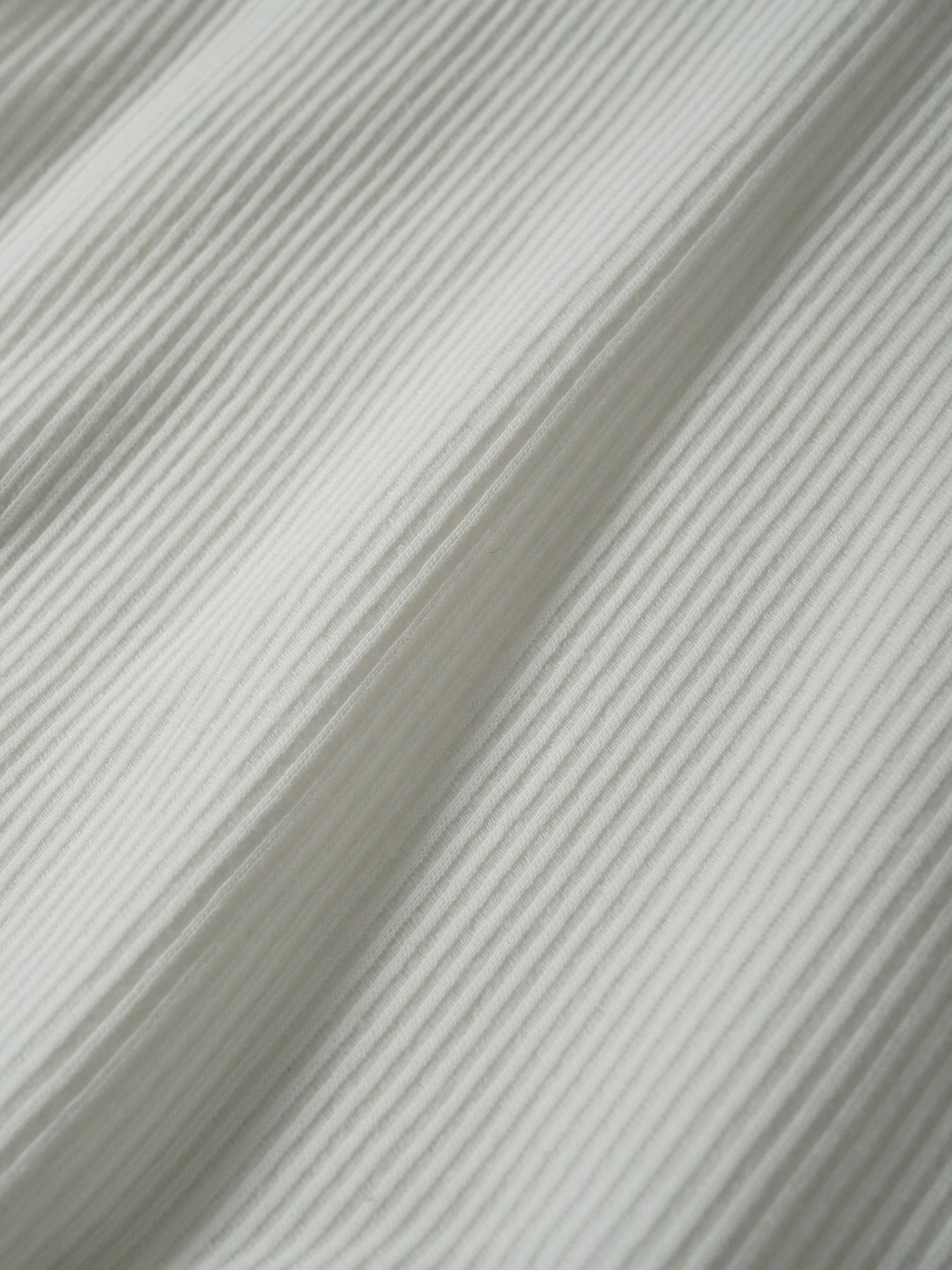 【予約品 5月27日(水) 締切】Deepfront / レールニット カットソー / ホワイト