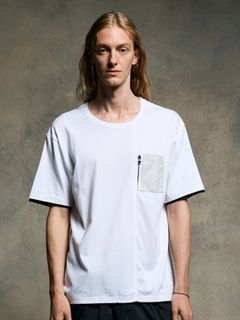 【予約品 9月23日(火) 締切】cool touch zip-pocket S/S / クールタッチ ジップポケット ショートスリーブ / ホワイト