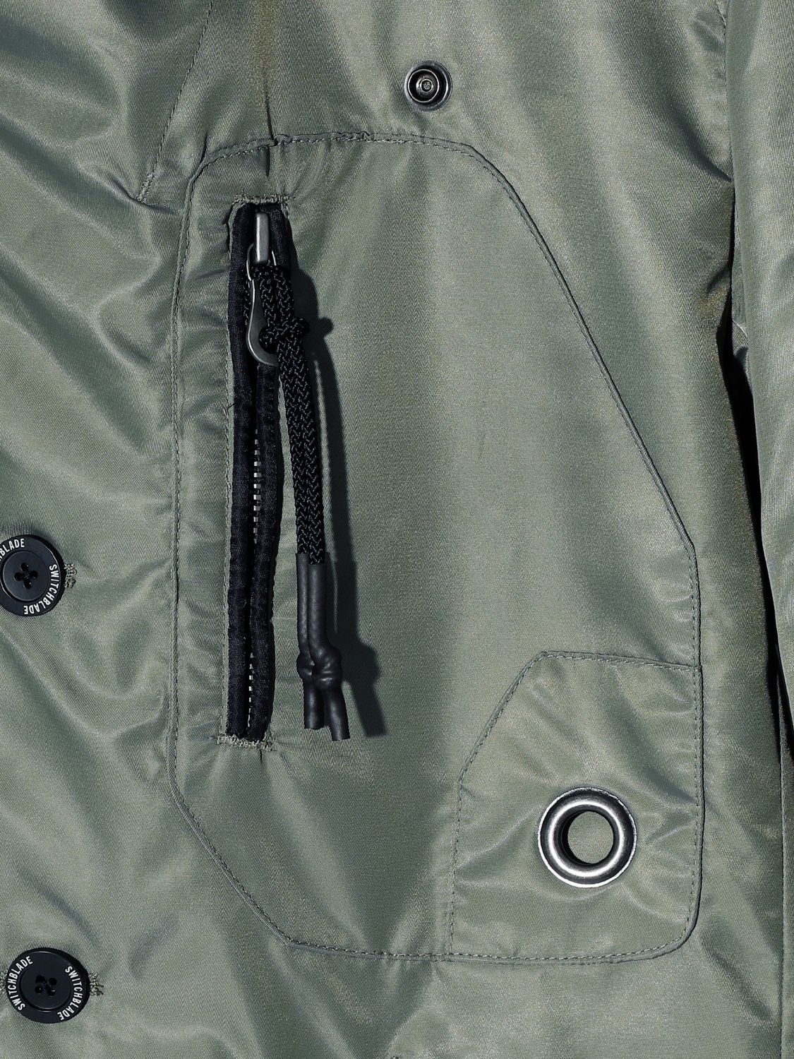 【予約品】  FAKE LAYERED NYLON JK w/HOOD / ナイロンジャケット / カーキ / 即納