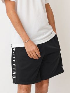 EGO TRIPPING TRAINING SHORTS / トレーニングウェア / ブラック×ホワイト