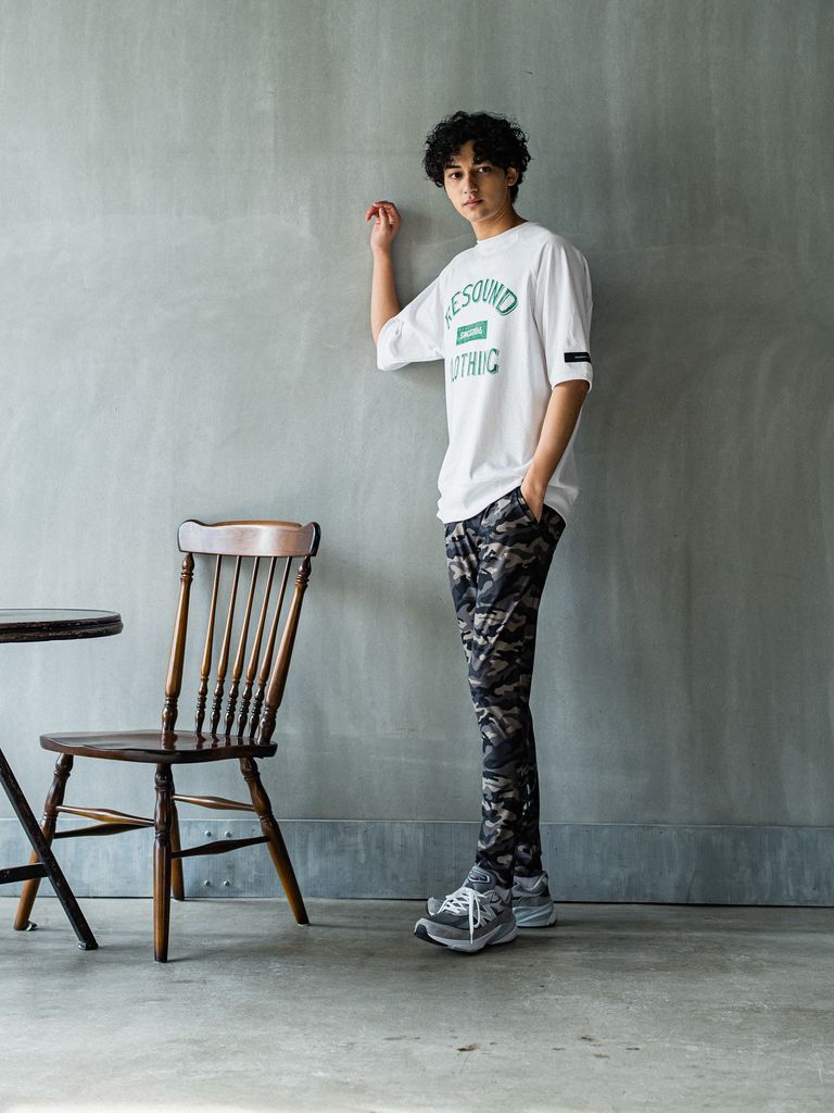《予約品3月3日18：00締め》 college half sleave / ハーフスリーブT / ホワイト
