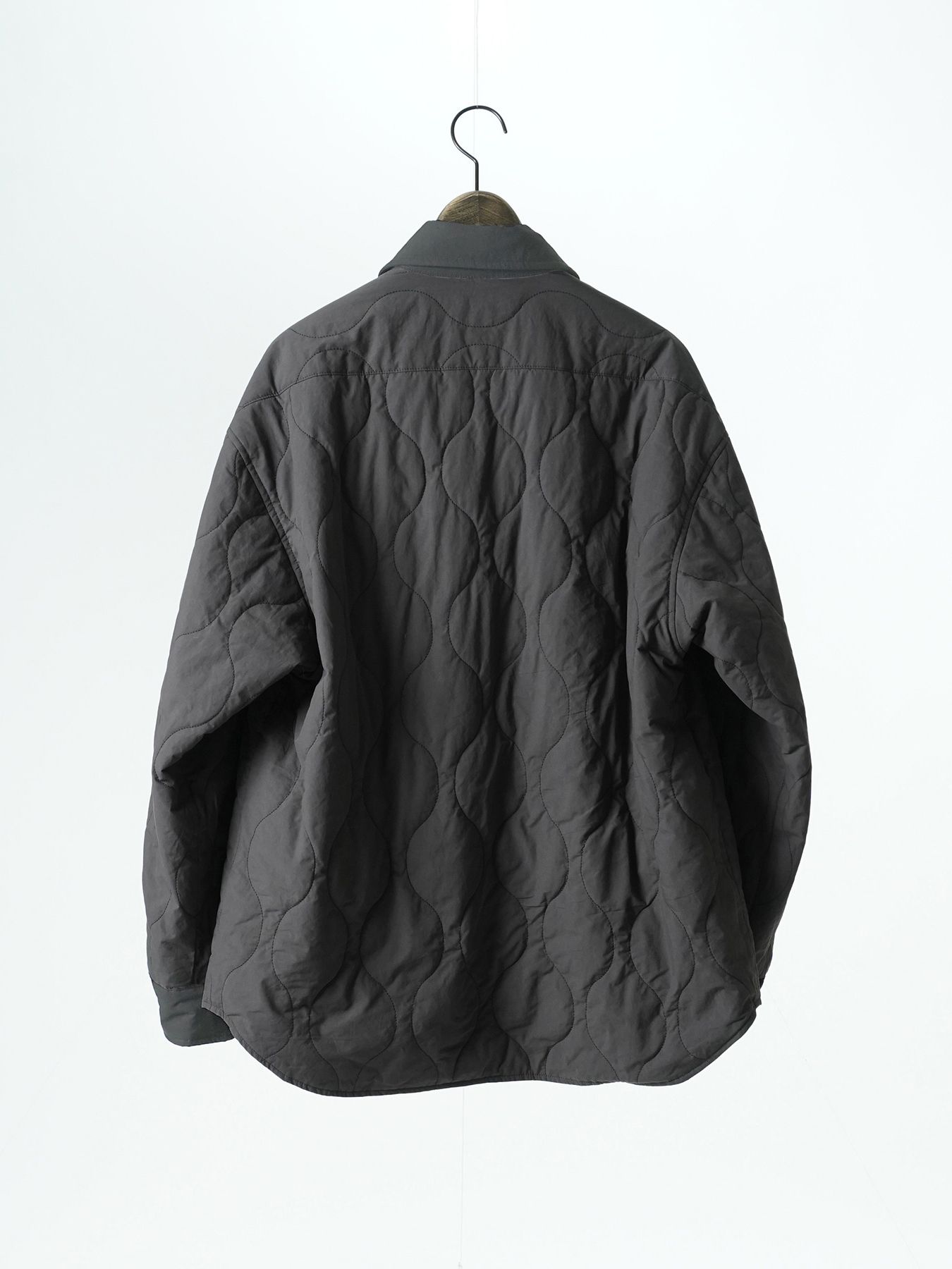 【予約品 5月6日(水) 締切】FLIPPADDING-SHIRTS / リバーシブルシャツ / チャコール×ブラック