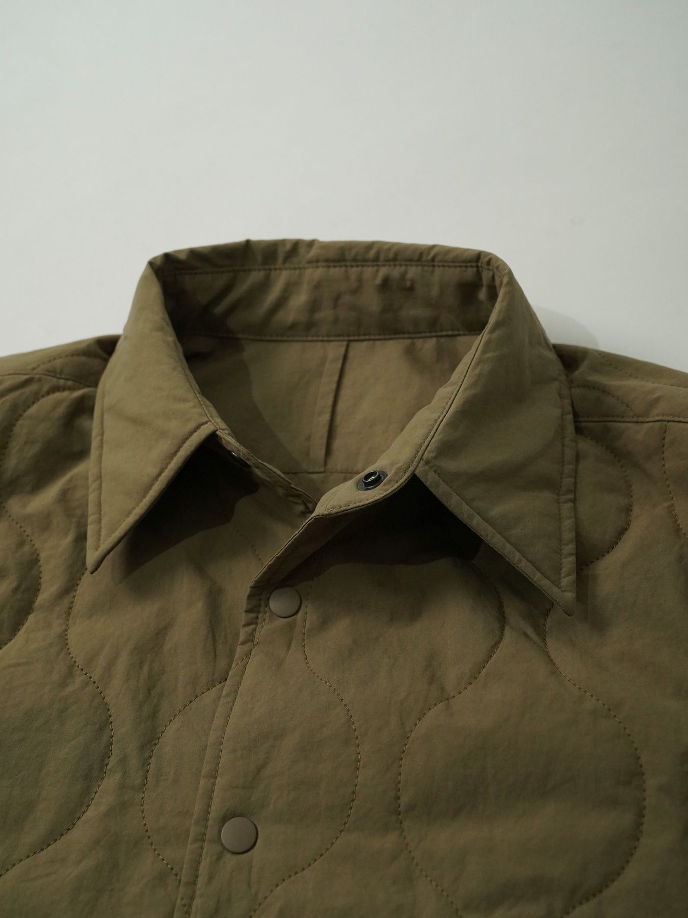 【予約品 5月6日(水) 締切】FLIPPADDING-SHIRTS / リバーシブルシャツ / オリーブ×オリーブ