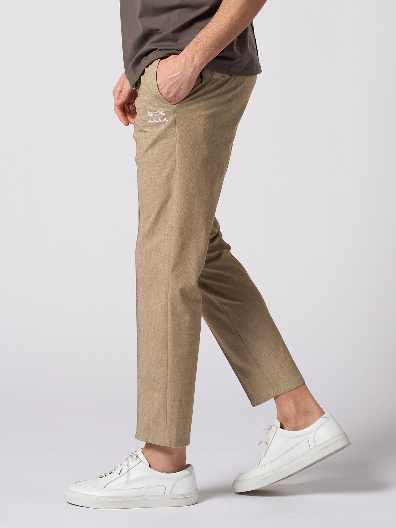 【予約品 1月25日(日) 締切】muta × wjk collection：smart pin-tuck slacks  / スマートピンタック スラックス / キャメル