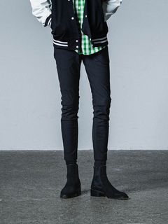 CHRIS EASY  PANTS / ベルトループ付き イージーパンツ / ブラック