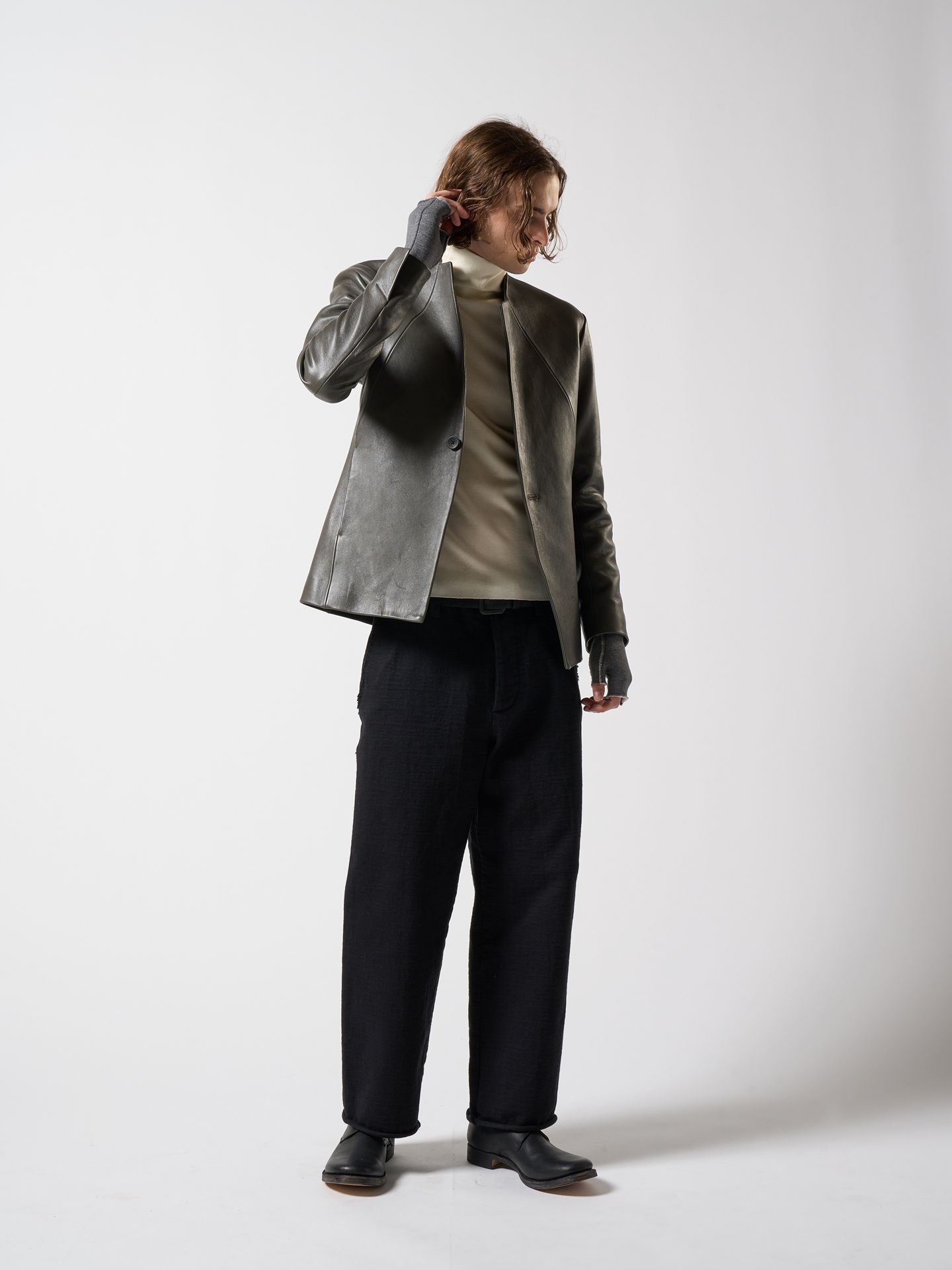 【予約品】 ex.heavy wide pants / ワイドパンツ / ブラック