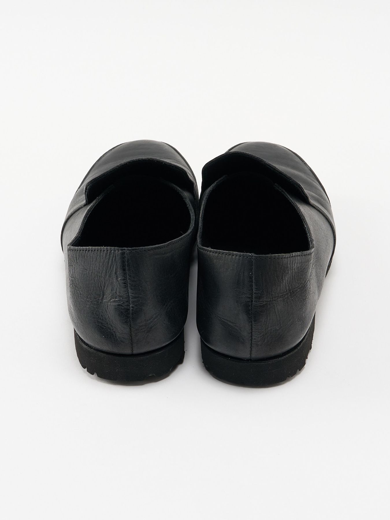 【予約品 4月19日(日) 18時締切】combination slip-on shoes / カーフレザー コンビネーション スリッポン シューズ / ブラック