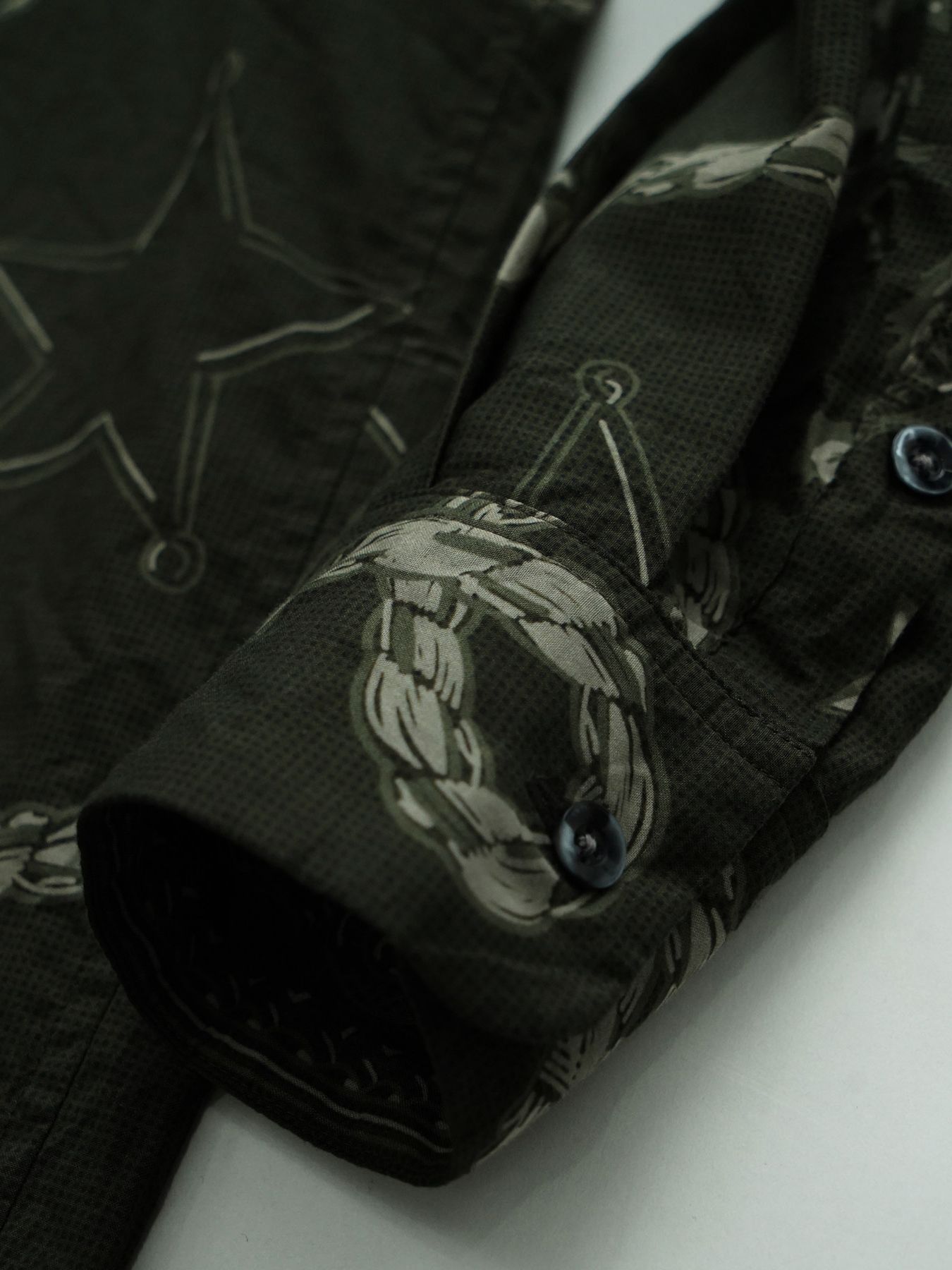 【予約品 11月23日(日) 締切】WESTERNBANDANA SHIRTS / バンダナプリント シャツ / CHARCOAL