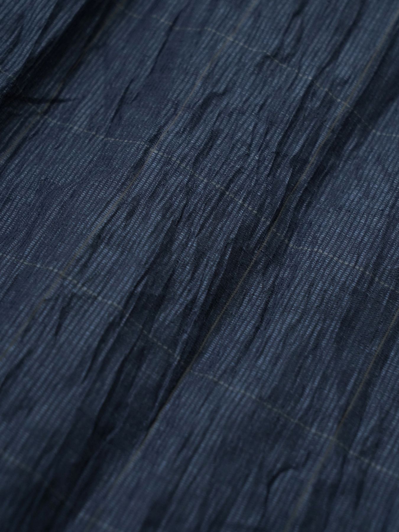 【予約品 2月1日(日) 締切】WAVEWASHER SHIRTS / ワッシャー加工シャツ / ネイビーチェック