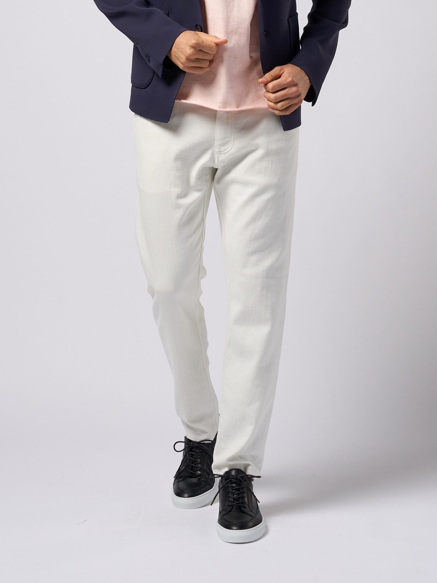 【予約品9月19日 10時締め】 denim jersey 5PK pants  / デニムジャージ / ホワイト