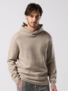 【予約品 4月19日(日) 18時締切】back pile hoodie / バックパイル フーディ / ライトベージュ