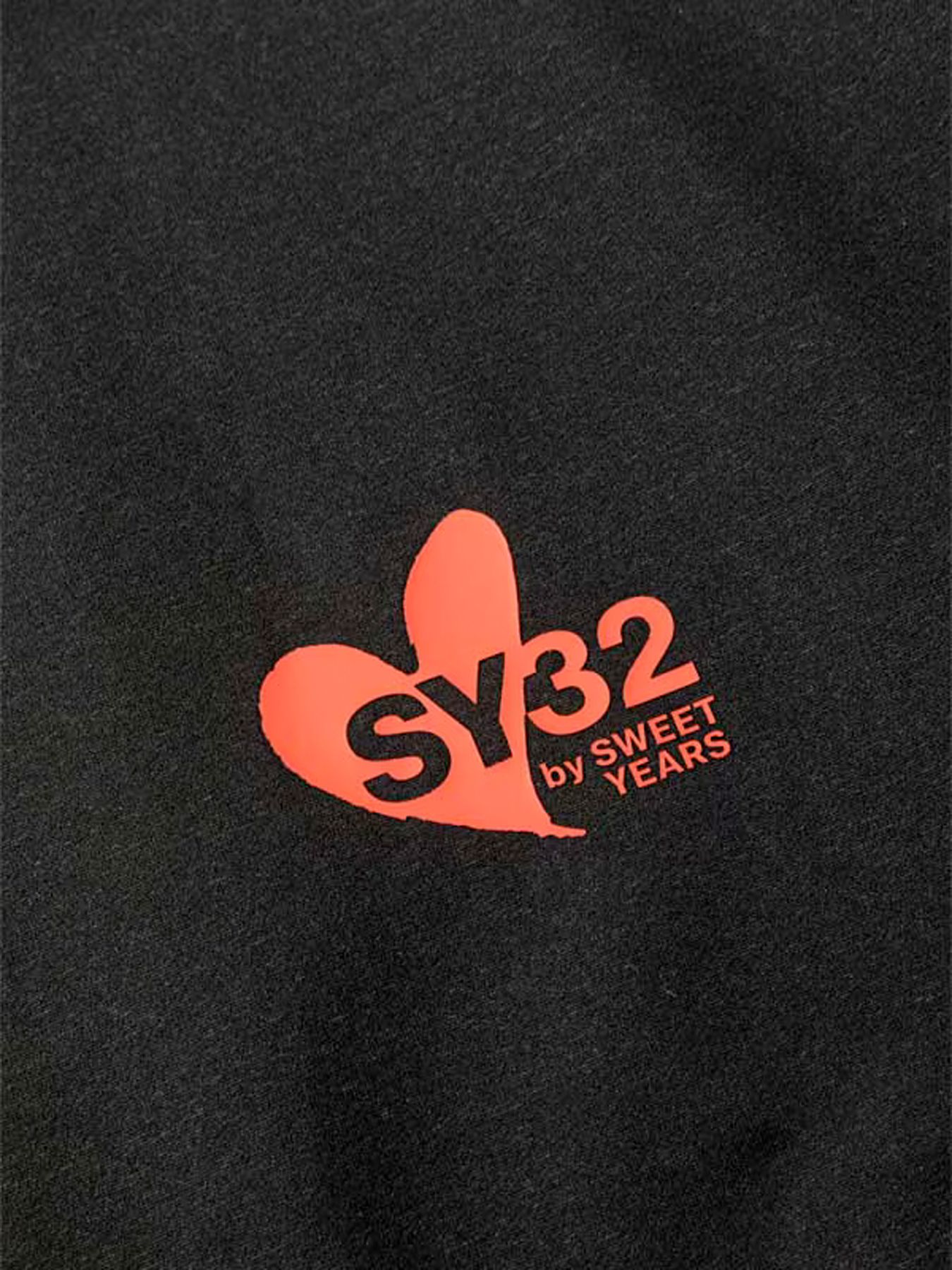 HEART MIX LOGO TEE / ハートミックス ロゴTシャツ / ホワイト×ブラック【SY32 by SWEET YEARS】