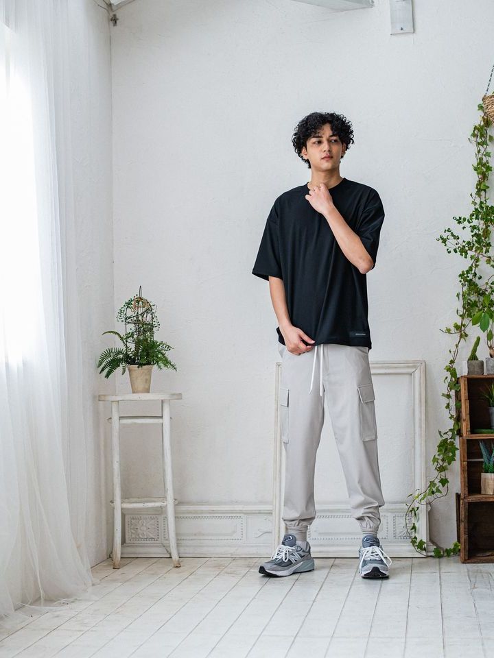 《予約品3月3日18：00締め》 OX JERSEY  OVER TEE / オーバーTシャツ / ブラック