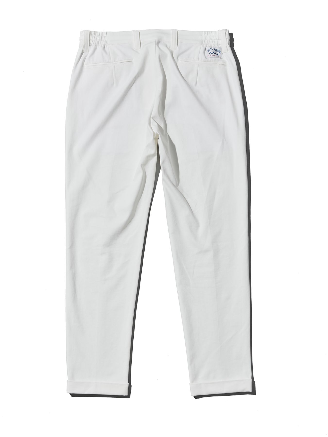 【予約品 10月9日(木) 締切】muta Easy Tight Slacks / イージータイトスラックスパンツ / ホワイト【Acanthus × muta MARINE】
