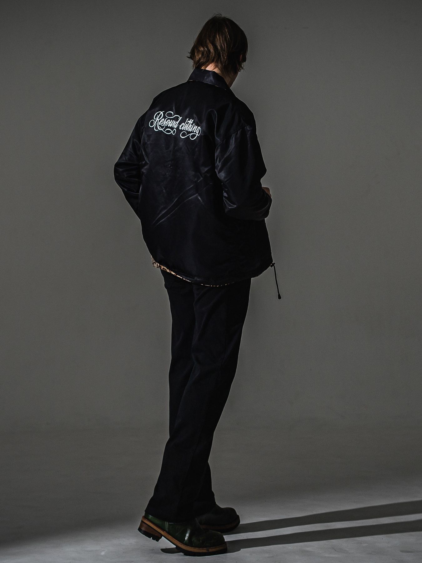 【予約品】DENIM JERSEY WIDE PT / デニムジャージー ワイドパンツ / ブラック