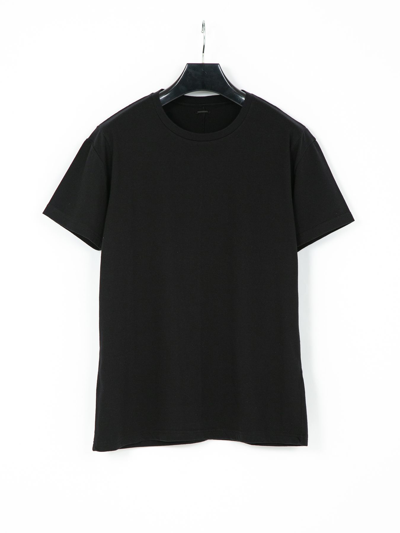 【予約品 10月12日(日) 締切】Natural Soft Cotton Crew Neck T-shirt / 30/-ナチュラルソフト天竺 クルーネック Tシャツ / ブラック
