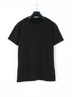 【予約品 10月12日(日) 締切】Natural Soft Cotton Crew Neck T-shirt / 30/-ナチュラルソフト天竺 クルーネック Tシャツ / ブラック