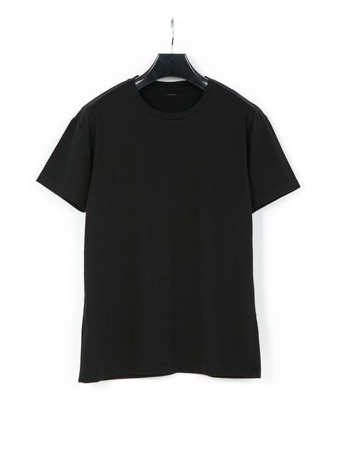 【予約品 10月13日(月) 締切】Natural Soft Cotton Crew Neck T-shirt / 30/-ナチュラルソフト天竺 クルーネック Tシャツ / ブラック