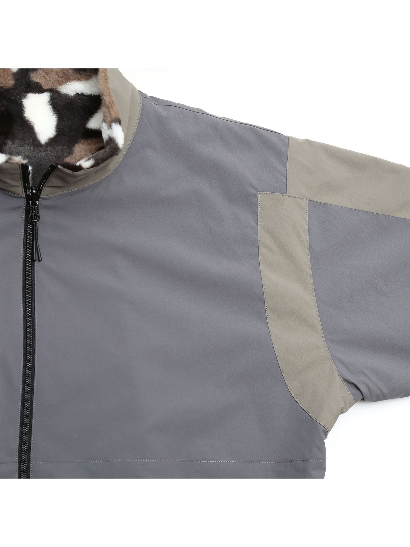 リバーシブル REVERSIBLE-HYPE JKT / GRAY-BEIGE【QUOLT】