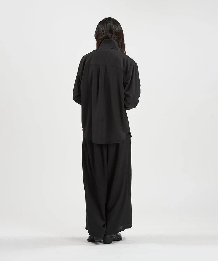 2WAYフライフロントタックシャツ BLACK