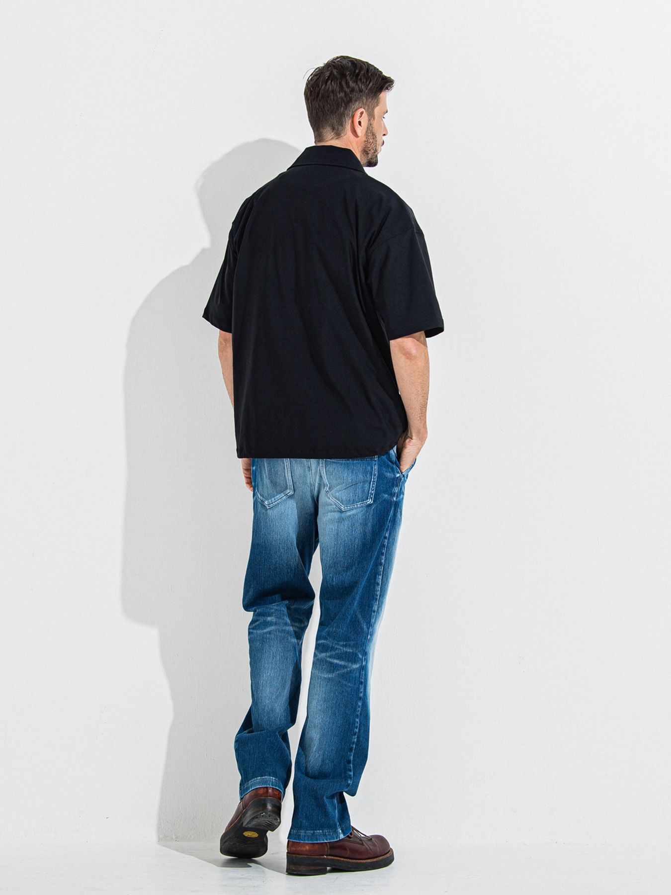 【予約品】NYLON HALF COACH JACKET / ナイロンハーフコーチジャケット / ブラック