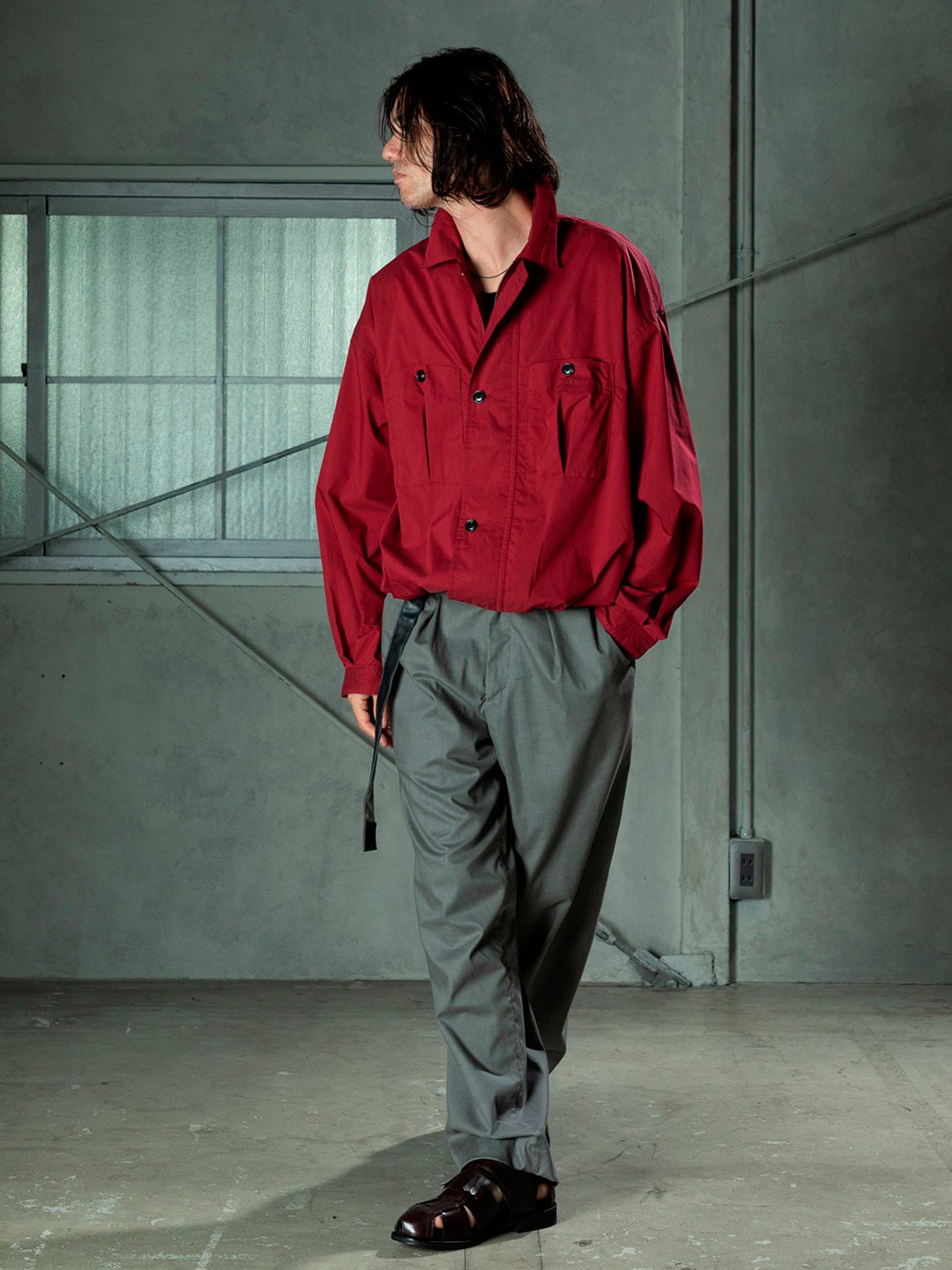 【予約品 11月9日(月) 締切】TRAILOVERSHIRT / トレイルオーバーシャツ / レッド