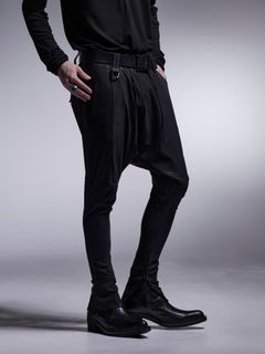 【予約品 7月13日(日) 締切】Curve Sarrouel Pants / カーブサルエルパンツ / ブラック
