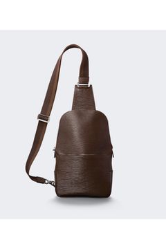 ボディバッグ Wave Leather / Brown 【aniary】