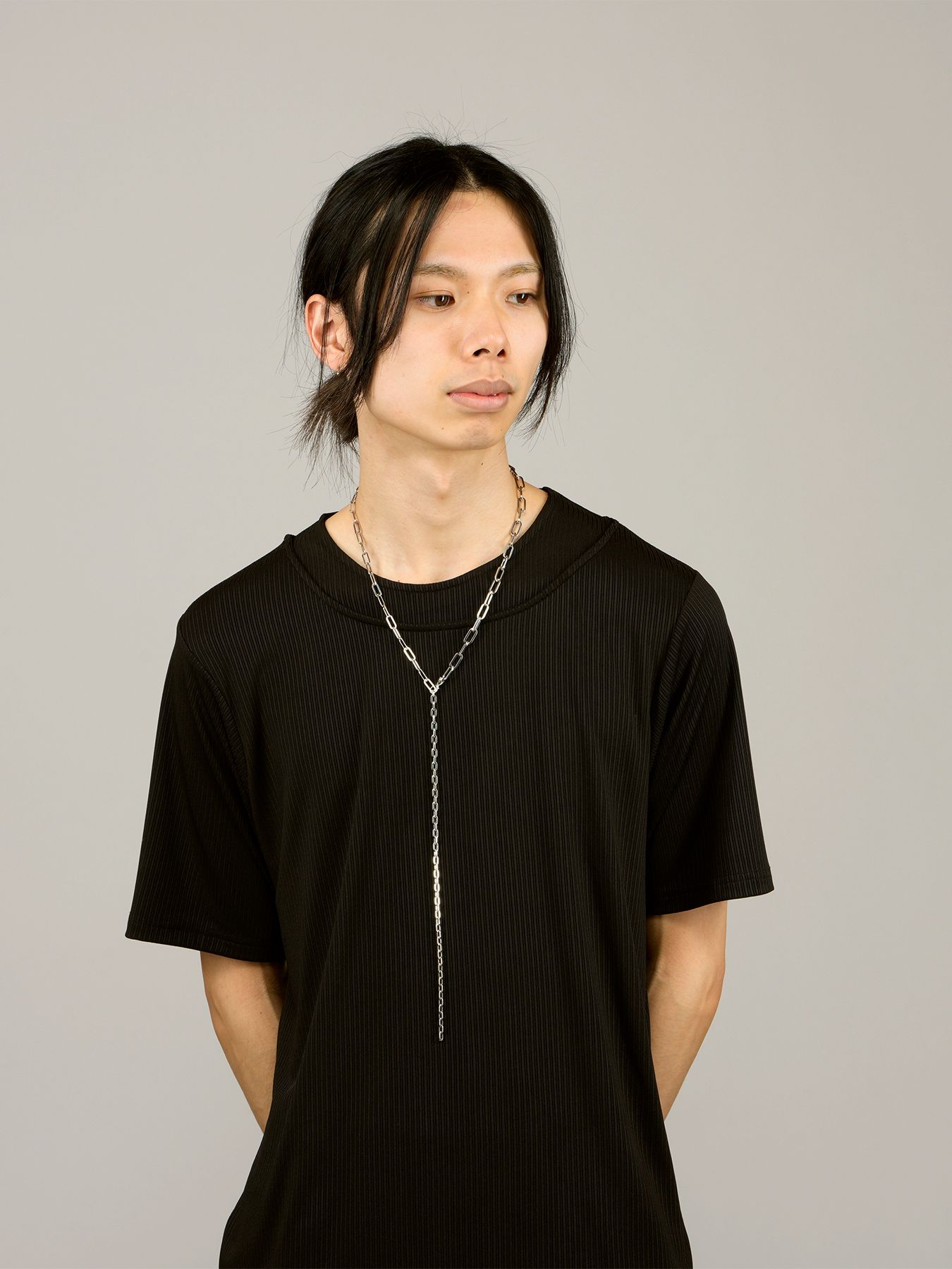 3WAYクレッシェンドネックレス /シルバー【NO ID.】