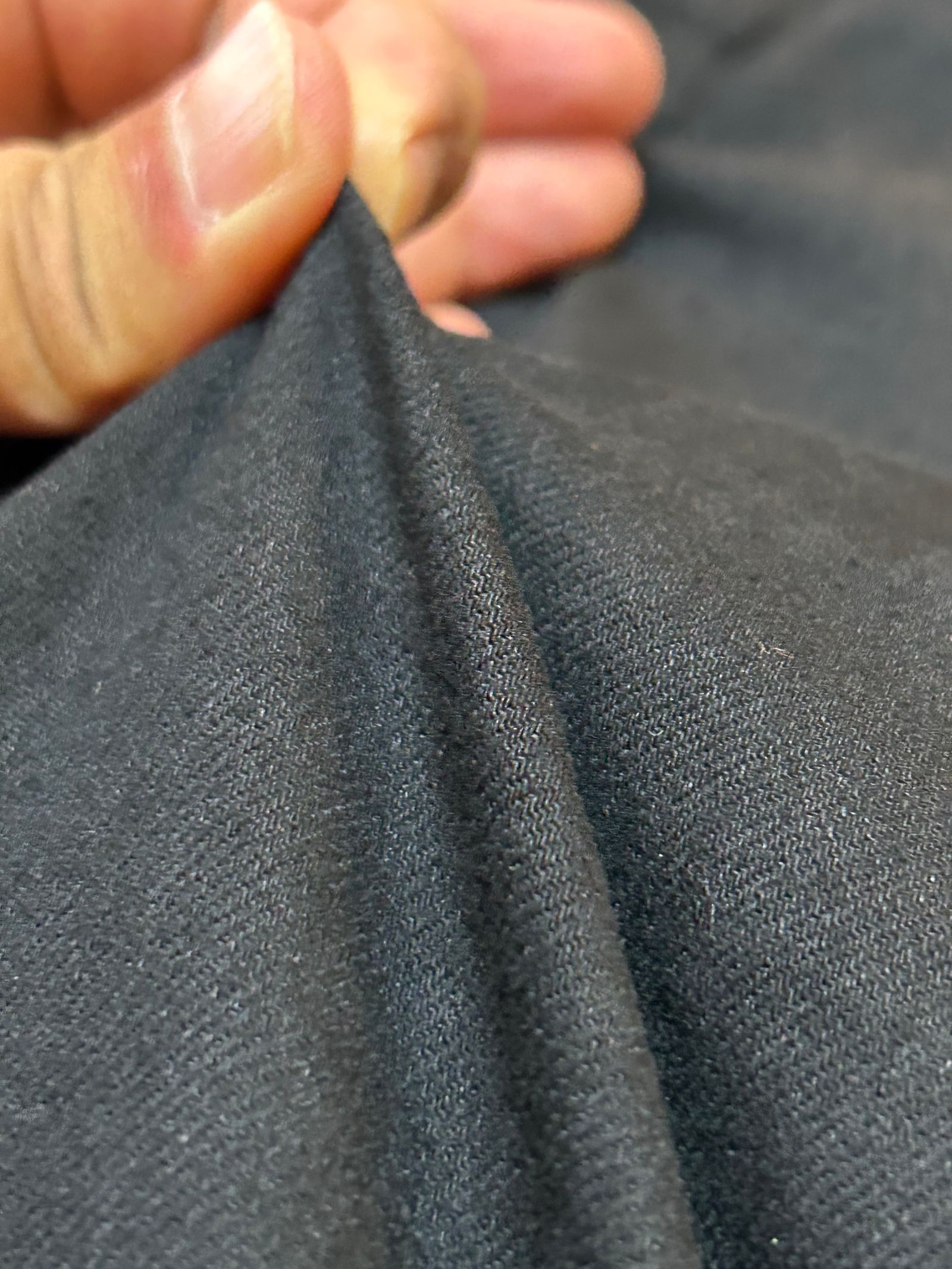 High Power Stretch Denim Semi Sarouel Pants / セミサルエルパンツ /ウオッシュブラック