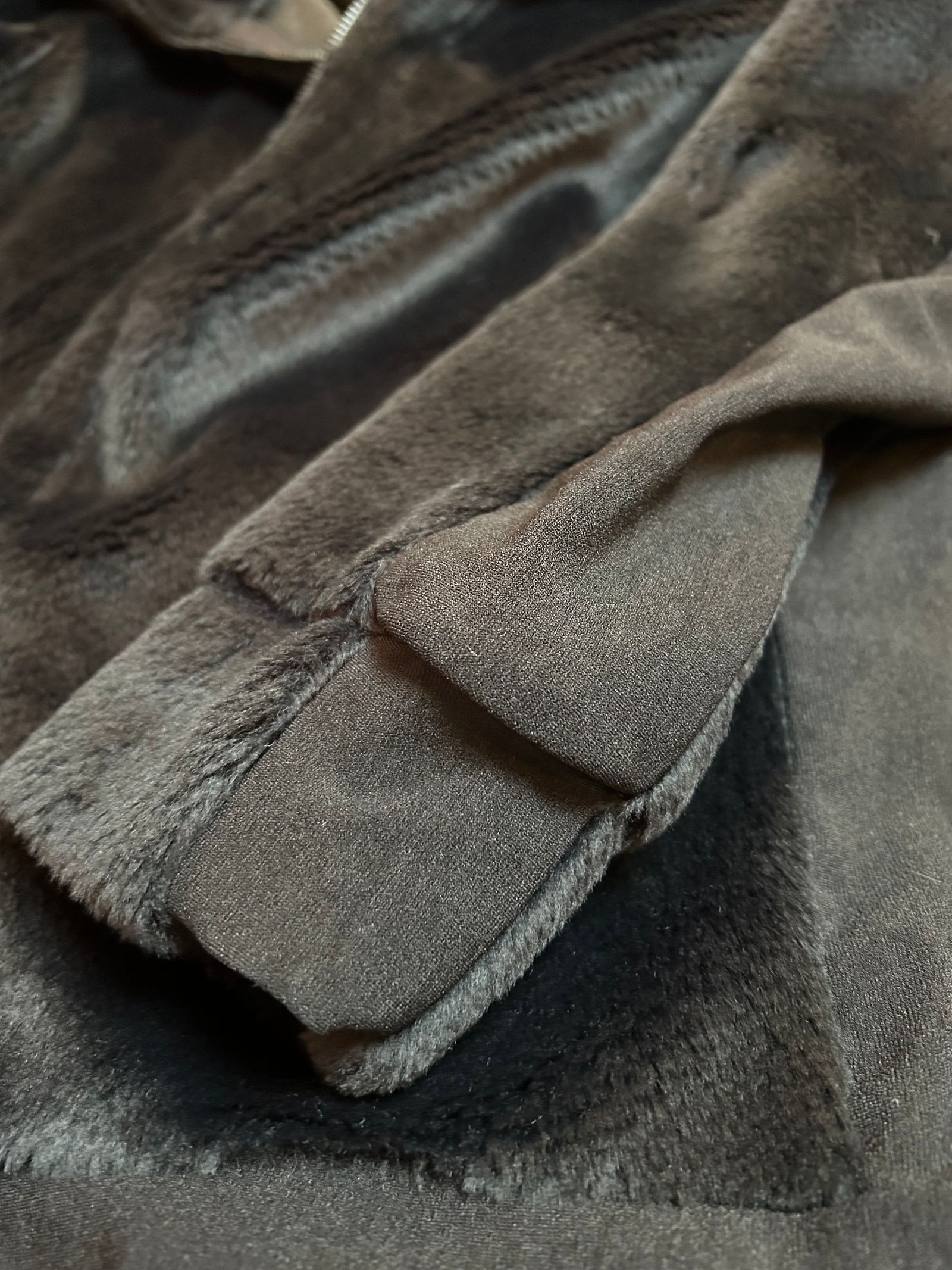 ShortFur ZippHoodie / ショートファージップパーカー / ブラック