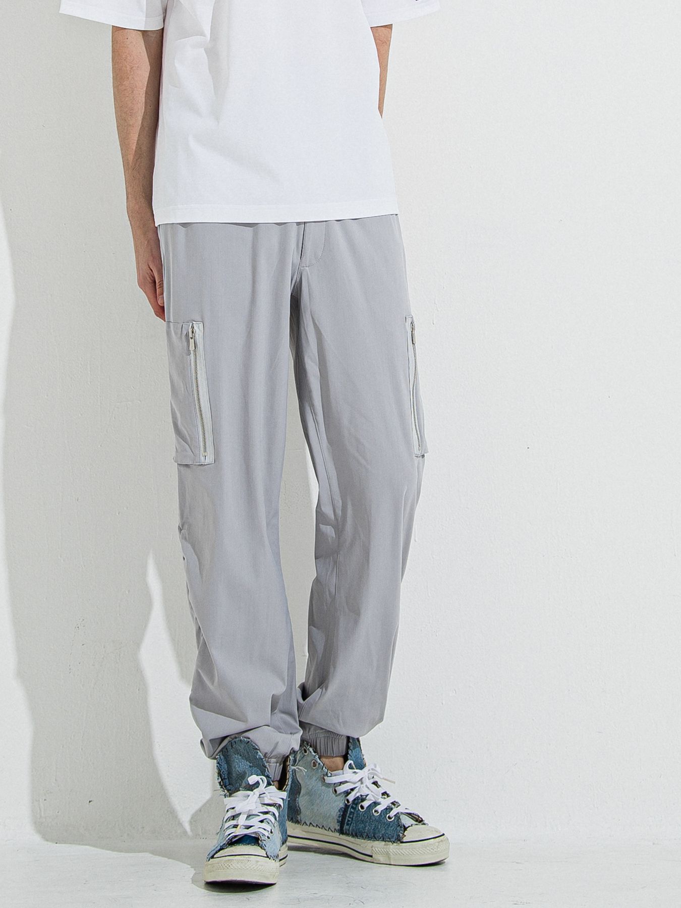 【予約品 】DAVID NYLON CARGO PANTS / デヴィッドナイロンカーゴパンツ / グレー