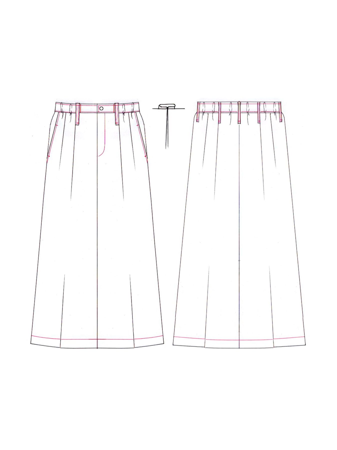 【予約品 10月26日(日) 締切】Drape Skirt / ドレープスカート / ブーゲンビリア