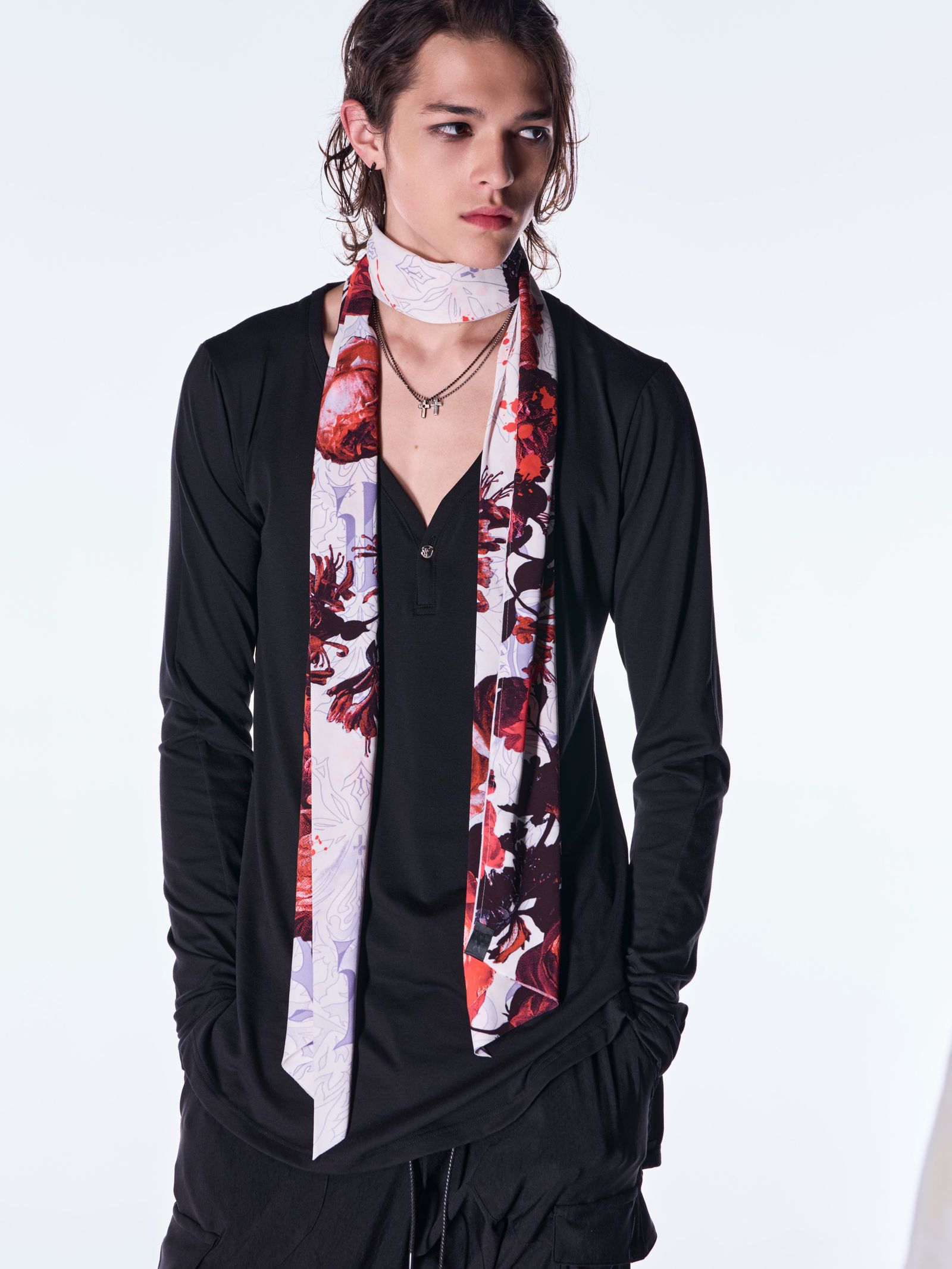 【予約品 6月29日(月) 締切】Goth Flora Stole / ストール / ホワイト