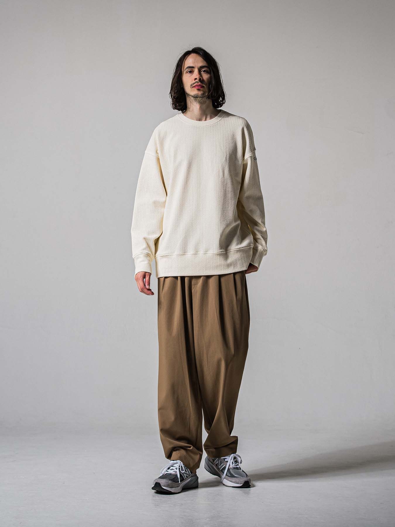 【予約品 11月16日(日) 締切】BEN PANTS / ワイドルーズパンツ / ベージュ