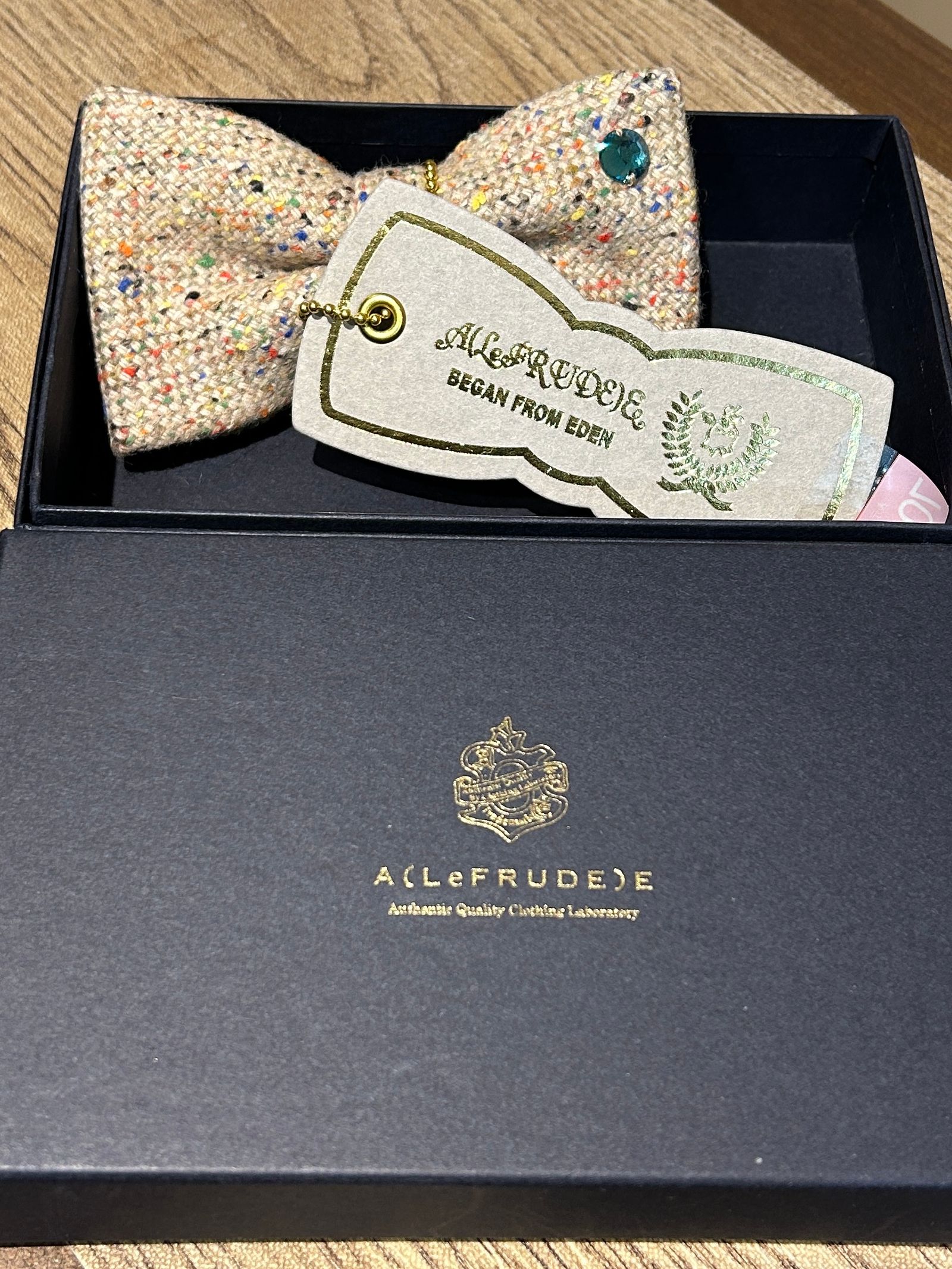 カラーネップツイード ワンタッチ蝶ネクタイ 【A(LeFRUDE)E】