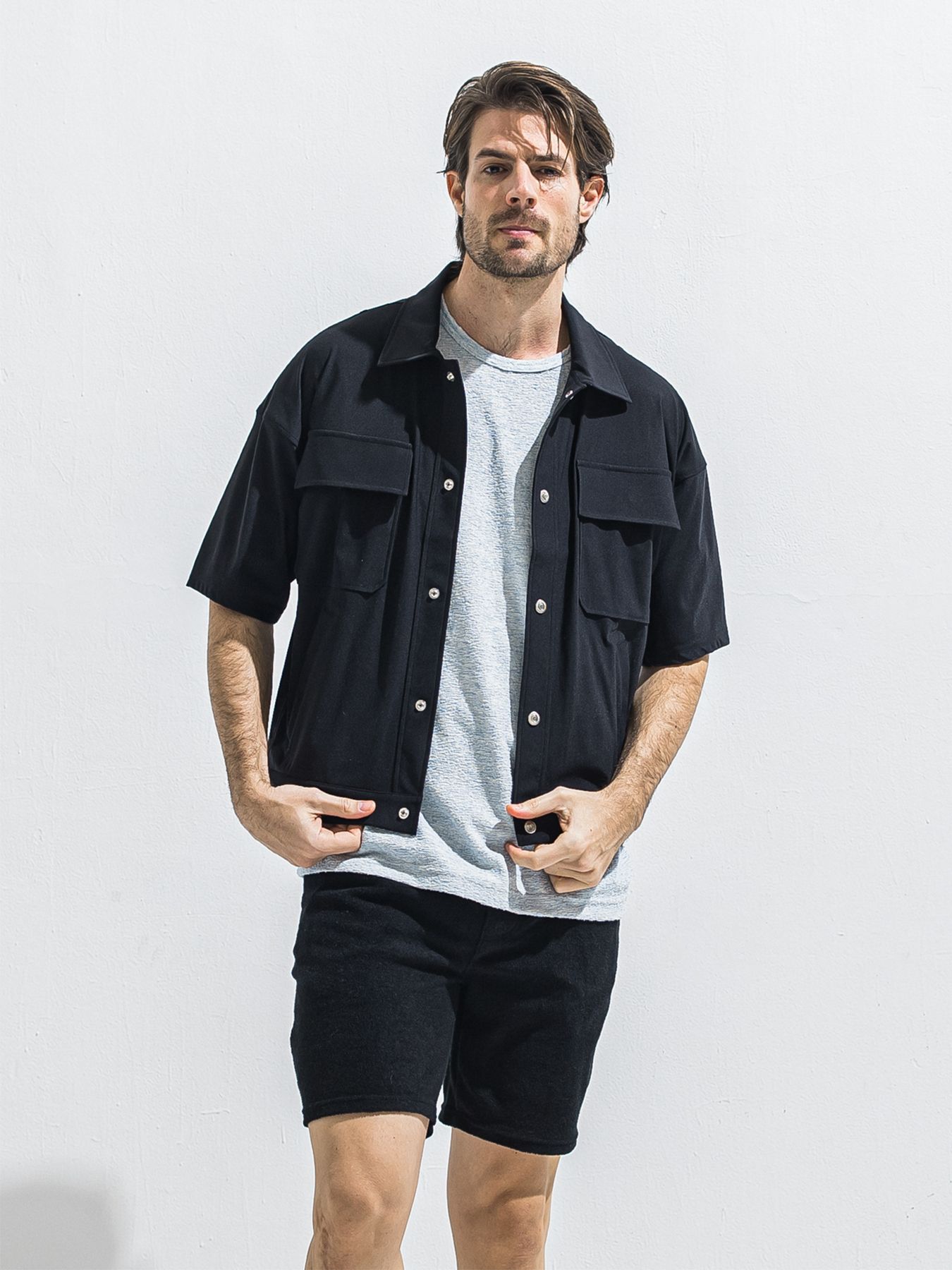 【予約品 2月15日(日) 18:00 締切】CPO HALE SHIRTS JK / CPOハーフスリーブジャケット / ブラック